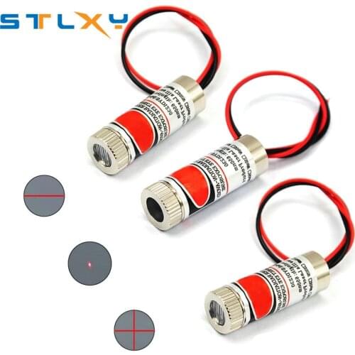 650nm 5mW Red Point / Line / Cross Laser Module Head Glass Lens Focusable Focus Adjustable Laser Diode Head Industrial Class