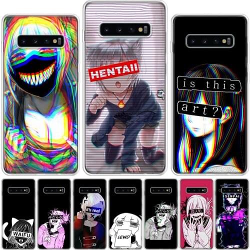 Sad Anime Aesthetic Senpai Phone Case For Samsung Galaxy A51 A71 A50 A70 A80 A90 A01 A6 A7 A8 A10 A10S A20S A20E A30 A40 Plus Co
