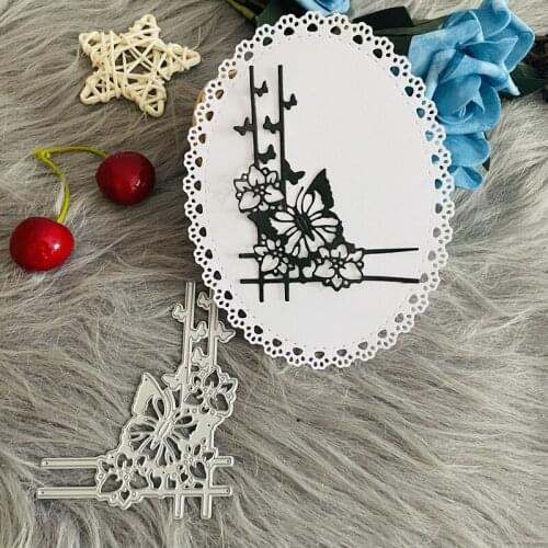 Lace butterfly corner border decoration Metal Cutting Dies DIY Scrapbook Paper Cards Embossing Craft Die Cut handmade craft