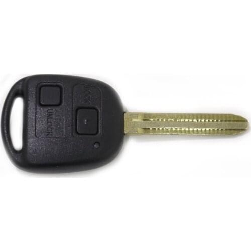 Hotsale Wholesale 2Buttons 433MHz Remote Control Striaght Remote Control with 72GChip forToyota Car key with G Chip for PRADO