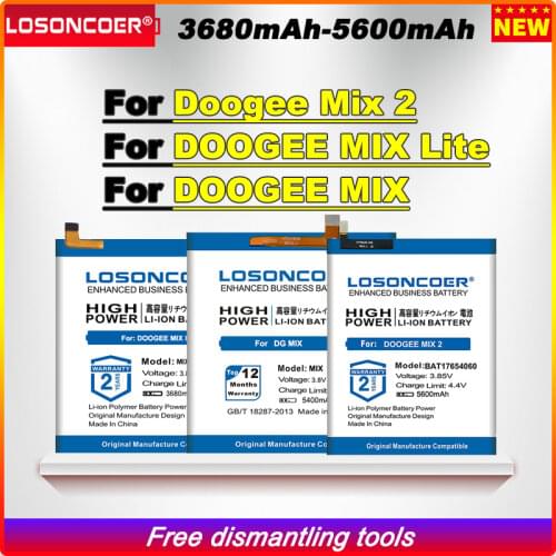 LOSONCOER DOOGEE MIX Phone Batteries