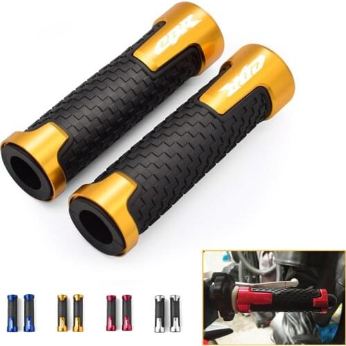 Motorcycle 22mm CNC Aluminum Rubber Gel Handle Bar Hand Grips For Honda CB500X CB500 X CB 500 X CBR500R CBR 500R 2013 2014 15 16