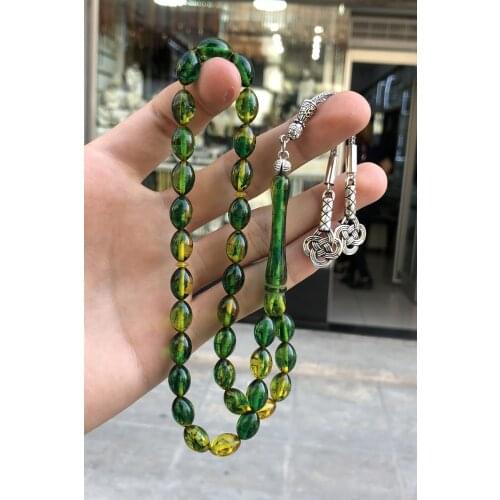 Islamic Tasbih Muslim Rosary Beads 33 Prayer Rosary For Men Bracelet For Men Accessory amber oltu amber stone Handmade Turkey