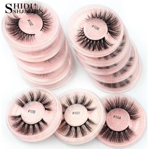 False Eyelashes 1 Pair 3D Faux Mink Lashes Wispy Fluffy Cosmetic Dramatic Volume Fake Lashes Makeup Eyelash Extension Eyelashes