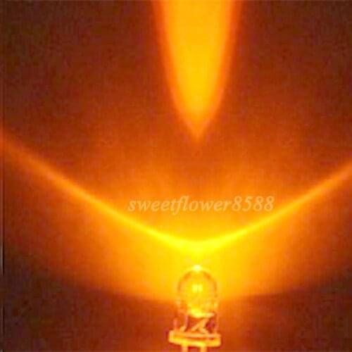 New 10000 Pcs 3mm Orange 5000mcd LED Lamp Ultra Bright Led Light Bulb Free Shipping