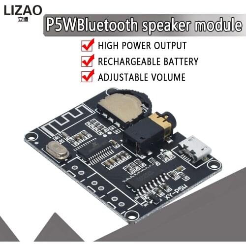New 5W+5W PAM8406 Bluetooth 5.0 DC3.7-5V stereo audio power amplifier module XY-P5W for Arduino diy kit