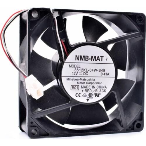 Original 3612KL-04W-B49 9032 9cm 92x92x32mm 12V 0.41A server chassis cooling fan