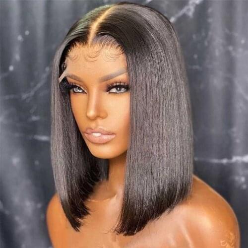 Straight Lace Front Wig Bob Wig Lace Front Human Hair Wigs For Black Women Human Hair Cheap T Part Lace Wig Human Hair Short Wig