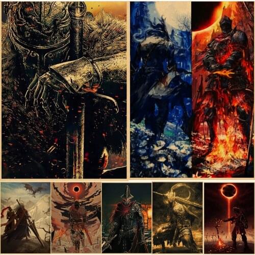 Classic Game Poster The Dark Souls 3 Decorative Painting On Canvas Wall Art Canvas Painting Cartoon Decorative Posters
