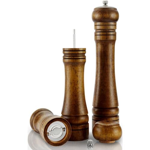 Oak Grinder Pepper Manual Multi-Purpose Seasoning Bottle Kitchen Tool