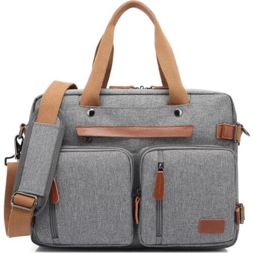 CoolBELL Convertible Backpack Messenger Shoulder Bag Laptop Case Handbag Business Travel Rucksack Fits 15.6/17.3 Inch Laptop