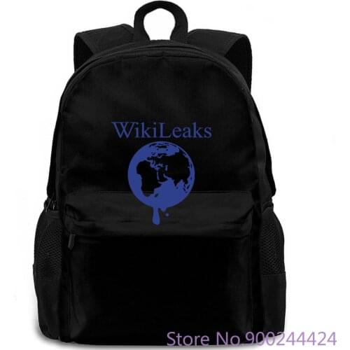 WikiLeaks Dripping Globe Mens 2017 New Fashion MenS Fashion Men Simple backpack