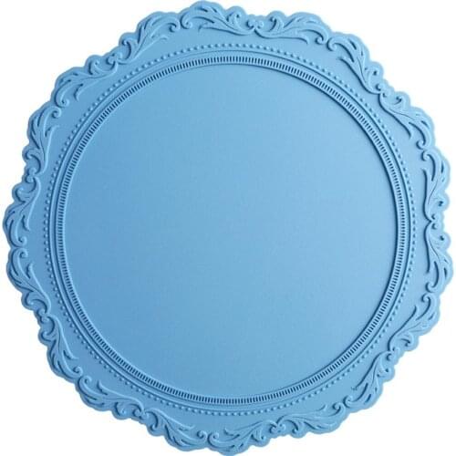 Placemat Heat Insulation Embossed Tablemat Silicone Tableware Accessories