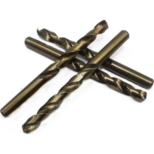 5pcs M35 11.5mm Twist drill straight shank high speed steel containing cobalt grinding special stainless steel metal reamer bit