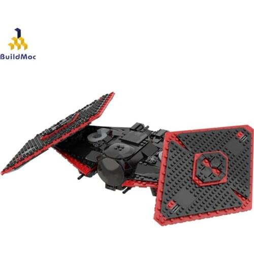 Buildmoc Star Movie Series Wrath Bomber Battleship Modular Weapon Space Battleship Building Blocks Model Children Toys Gifts