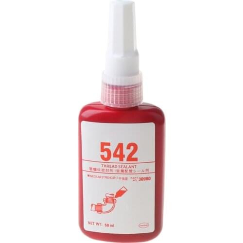 High Strength 542 Thread Sealant Metal Pipe Thread-locking Solid Seal Glue 50mL