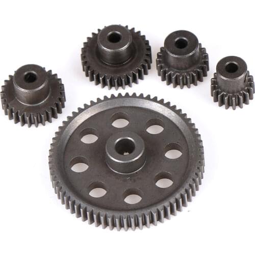 11184 Metal Diff Main Gear 64T 11181 Motor Pinion Gears 21T Truck 1/10 RC Parts HSP BRONTOSAURUS Himoto Amax Redcat Exceed 94111