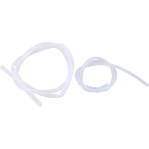 2 Rolls Silicone Food Grade Water Air Tube Hose 1 Meter, 8mm X 10mm & 6mm X 8mm