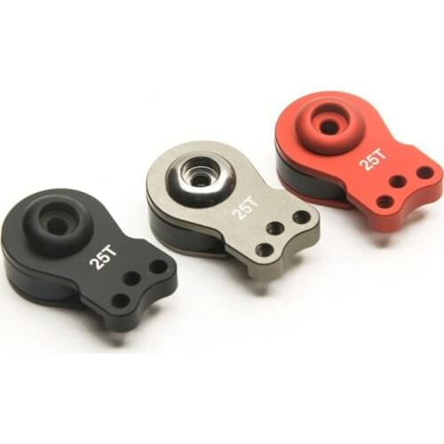 25 T aluminio amortiguador Servo brazo 3 agujeros estilo para RC 1:10 oruga coche Axial SCX10 90046 D90