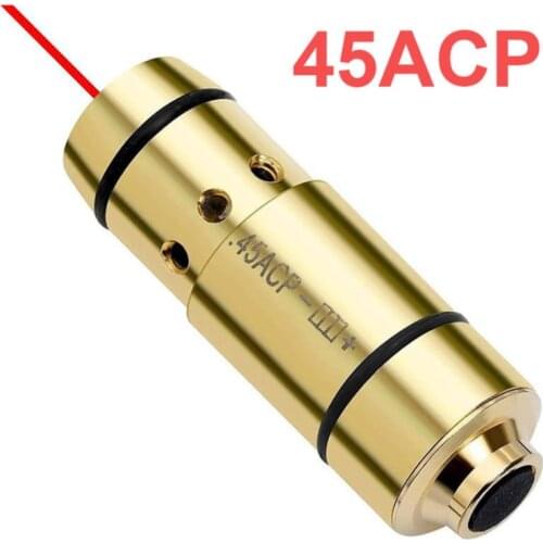 45ACP 9mm Laser Sight 9mm 380 .40 .45 Bore Sight Cal Snap Caps Red Dot Laser Dry Fire Training Hunting Shooting Sighter