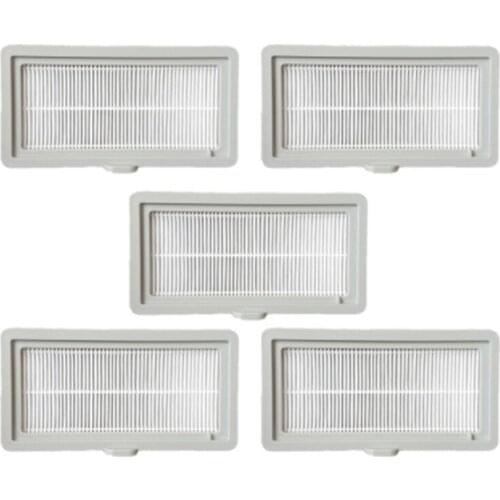 5 PCS HEPA Filter for Midea VCR08 MR09 Robot Vacuum Cleaner Parts Filter Replacement Kit