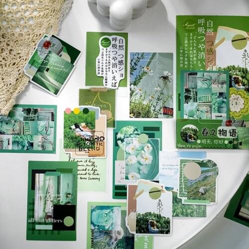 60 pcs/set Say Hi To Tomorrow Paper Stickers Scrapbooking DIY Materials Journaling Sticker Sticker Pack Stationery Diary Supply