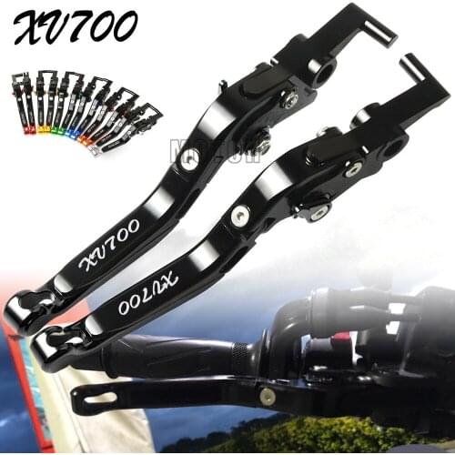 For Yamaha XV700 Virago 1984 1985 1986 1987 XV 700 Motorcycle CNC Aluminum Brake Clutch Levers Adjustable Foldable Extendable