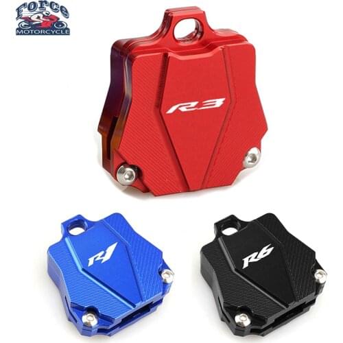 For Yamaha YZFR1 YZFR3 YZFR6 YZF R1 R3 R6 CNC Aluminum Moto Key Case Cover Shell Cap Protection Accessories (Key Without Chip)