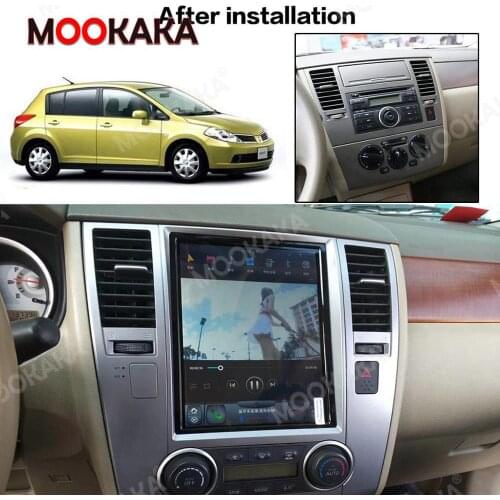 Tesla Style Android 9.0 Big Screen Car Multimedia Player FOR Nissan Tiida Versa 2008-2011 Gps Device Radio Stereo Wifi Head Unit