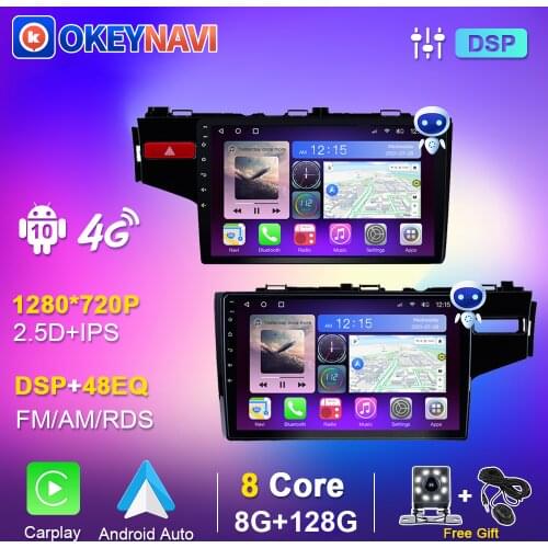 Car Radio Touch Screen For Honda Fit Jazz 2014 2015 2 din Android Stereo Autoradio Multimedia Player Navigation GPS Carplay Auto