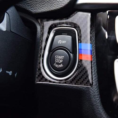 Car Styling carbon Fiber Keyhole decorative ring Ignition Key Lock Panel Covers Trim Stickers For BMW X5 X6 E70 E71 Accessories