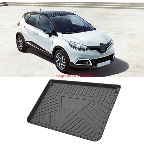 Car TPO High-side Waterproof Trunk Mat For Renault Captur 2015 2018 2019 2020 Accessories Modification Trunk Pat Protection