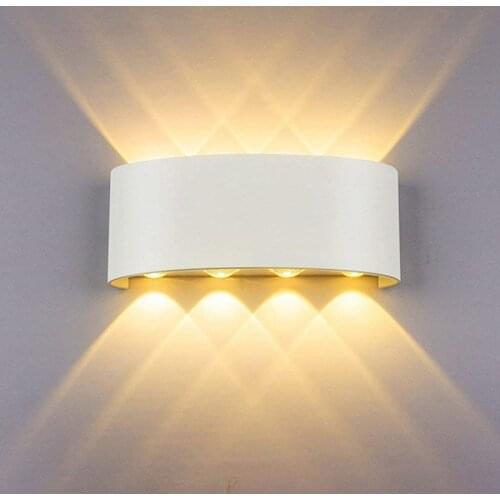 BEIAIDI Outdoor Waterproof Led Wall Lamp Surface Mounted Up Down Garden Porch Light Villa Hotel Corridor Aisle Spotlight Sconces