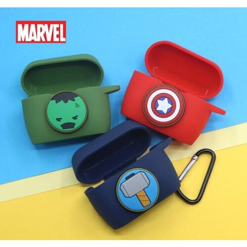 Marvel Bluetooth Earphone Case Cover For Meizu POP2 Soft Silicone Wireless Earphone Case Shell With Hook Headphone Accessories