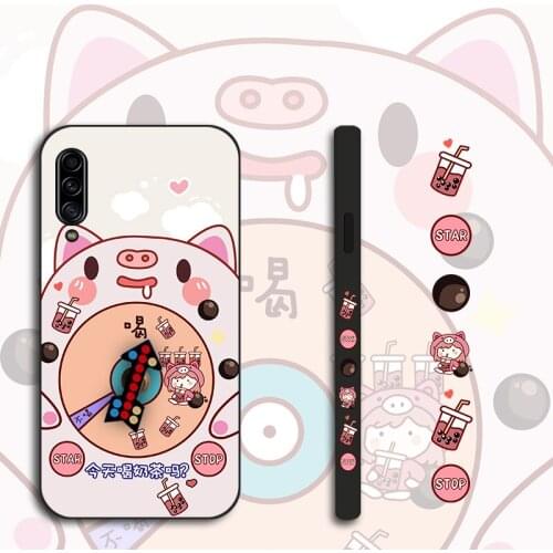 Pig Head Big Roulette Case For Samsung Galaxy A51 A52 A60 M40S A70 F62 A80 Anime Pattern TPU Cover For Samsung A90 A91 A81