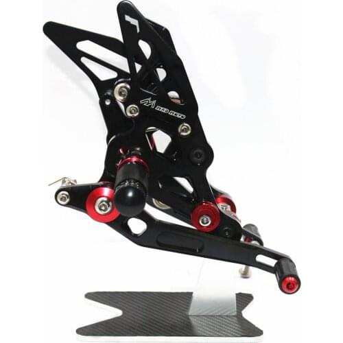 CNC Adjustable Footrests For Yamaha FZ07 MT07 2014 2015 2016 2017 2018 Foot Pegs Rider Rearsets Foot Rest Pedal for mt07 mt-07