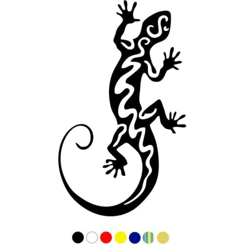 CS-808#20*12cm Lizard funny car sticker vinyl decal silver/black for auto car stickers styling car decoration
