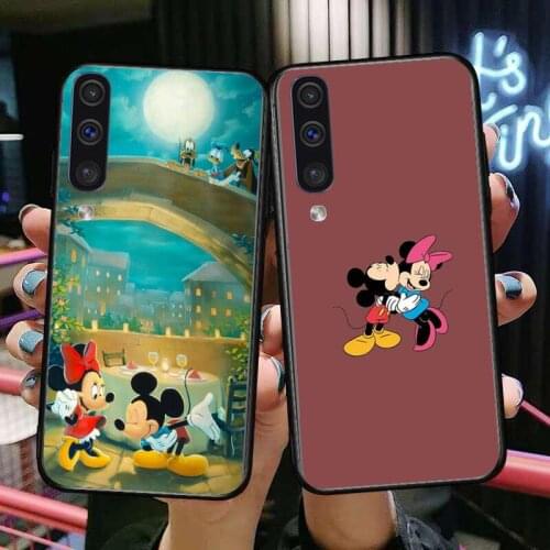 Disney Cute Mouse Phone cover hull For SamSung Galaxy S 8 9 10 20 S21 S30 Plus Edge E S20 fe 5G Lite Ultra black soft case