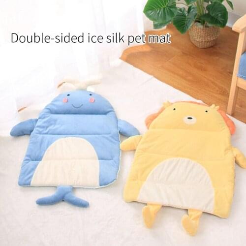 Cat Bed Mat Double-Sided Mat Dog Beds for Indoor Cats, Summer Cooling Mat Dog Bed, Comfortable Cushions for Small Pet Sleeping