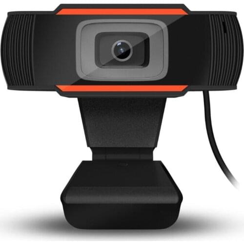 ESCAM HD Webcam 480p USB Camera Rotatable Video Recording Web Camera with Microphone For PC Computer
