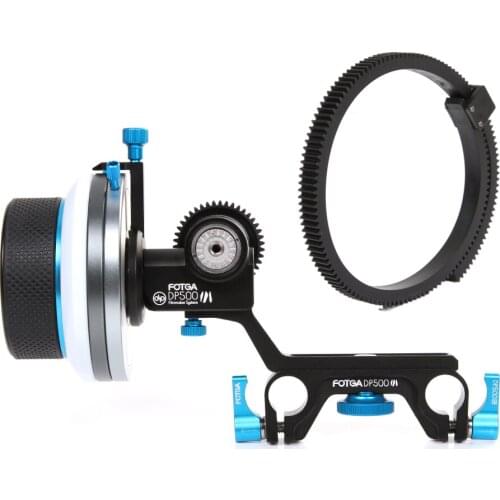 FOTGA DP500III AB Hard Stop DSLR Follow Focus for 15mm Rod Rig 5D A7 A7R A7S II
