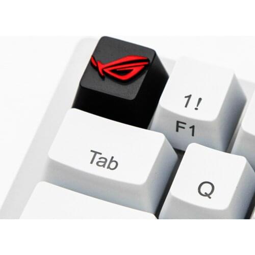 Red ROG Design Metal Keycaps For Cherry Mx Gateron Kailh Box TTC Switch Mechanical Keyboard Black Zinc Alloy Key Cap