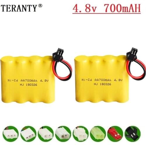 M Model ) 4.8v Ni-cd Battery For Rc toys Cars Tanks Robots Boats Guns 700mah 4.8v Rechargeable Battery 4* AA Battery Pack 2Pcs