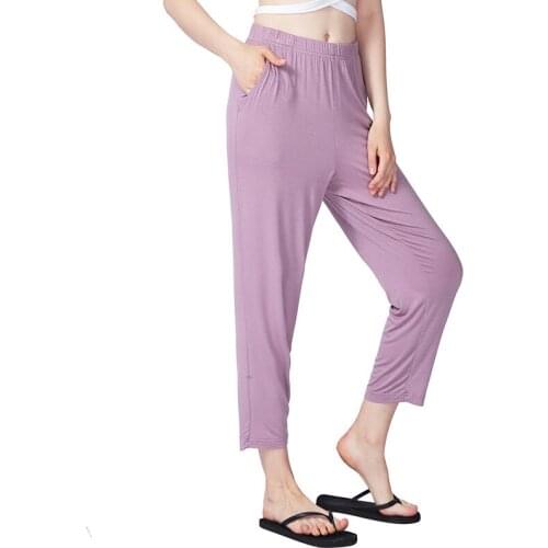 Plus Size 7XL Women Summer New Pajama Pants Comfortable Sleepwear Soft and light Modal Home Night Pant