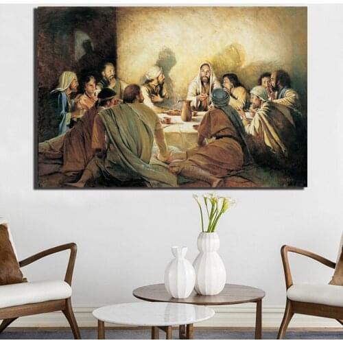 The Last Supper Baptism Holy Communion and Priest Poster Painting On Canvas Bedroom Pictures Home Decor Wall Art Decoration