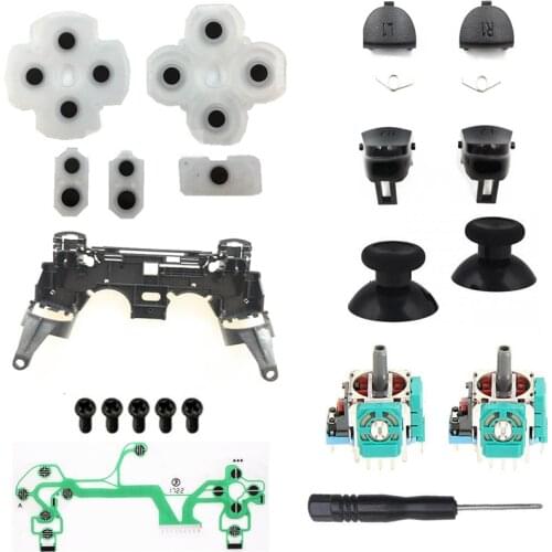 PS4 Pro JDM-050 JDM-055 JDS 055 JDS 050 Repair R1L1R2L2 Trigger Buttons 3D analog Joysticks Thumb Sticks Conductive Rubber Film