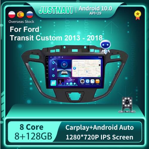 Android 10.0 Multimedia Player For Ford Transit Custom 2013-2018 Car Radio Navigation DSP WIFI 4G Head Unit Stereo Audio 9 Inch