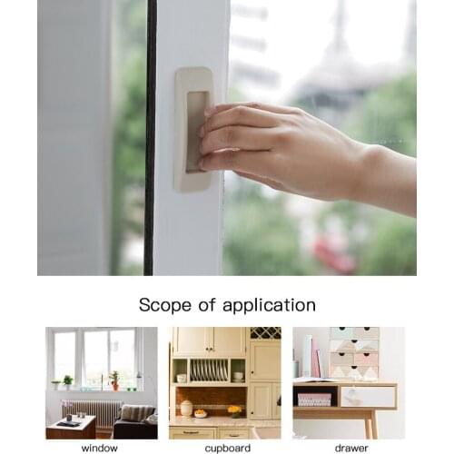 2pcs/set Self-adhesive Minimalist Paste Door Dandles Wardrobe Pulls Handle Window Cabinet Drawer Knob Furniture Decor Pulls Safe