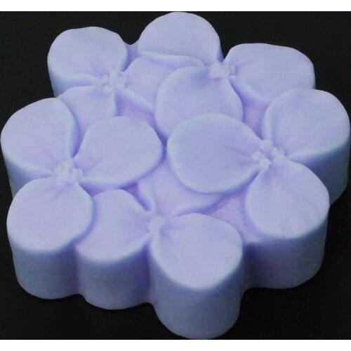 Soap Silicone Mold Cherry Blossoms DIY Sugarcraft Fondant Cake Decorating Tools Embossed Candle Aroma Mould Candy Crafts
