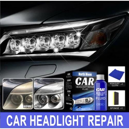 Car Headlight Repair Liquid Headlight Polishing Anti-scratch And Maintenance Liquid Kit 30ML Rearview Mirror Coating headlight